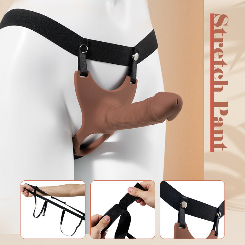 Newvibe Unisex Lifelike Strap-on Dildo Penis Sleeve 6.70 Inch